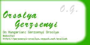 orsolya gerzsenyi business card